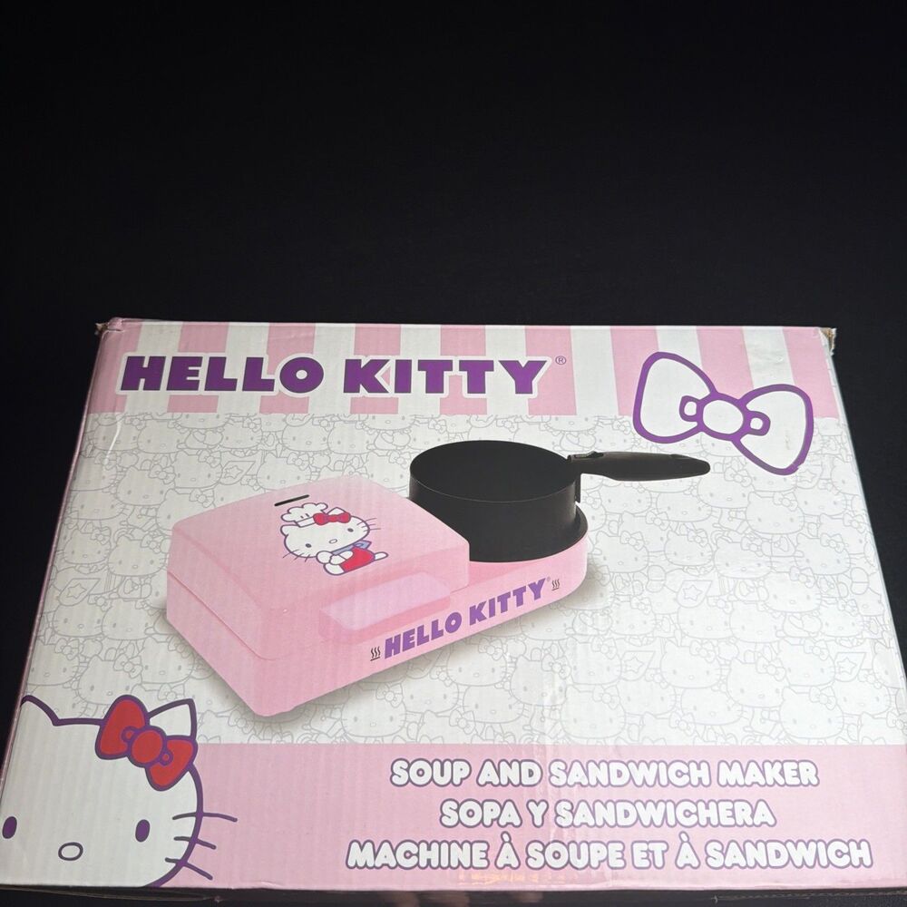 Uncanny Brands Hello Kitty Soup & Sandwich Maker Compact Appliance New